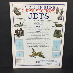 Jets (DK Look Inside Cross-Sections) (Vehicles) (Moira Butterfield) -educational paperback