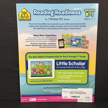 Load image into Gallery viewer, Reading Readiness (School Zone Grades K-1) -workbook paperback

