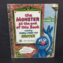 Load image into Gallery viewer, The Monster at the End of This Book: Starring Lovable, Furry Old Grover (Golden Book) (Sesame Street) (Vintage Collectible 1976)-character hardcover
