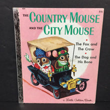 Load image into Gallery viewer, The Country Mouse and the City Mouse (Golden Book) (Patricia Scarry) (Aesop&#39;s Fables / Fairy Tale) -hardcover

