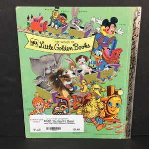 The Country Mouse and the City Mouse (Golden Book) (Patricia Scarry) (Aesop's Fables / Fairy Tale) -hardcover