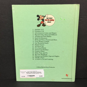 Walt Disney All About You (Fun-To-Learn Library Vol. 11) (Mickey & Friends) -character hardcover