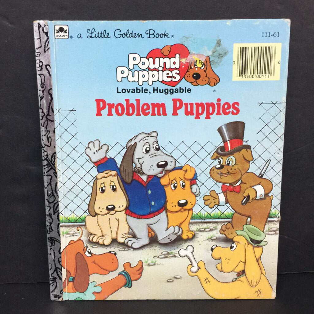 Problem Puppies (Pound Puppies) (Golden Book Vintage Collectible 1986) -character hardcover