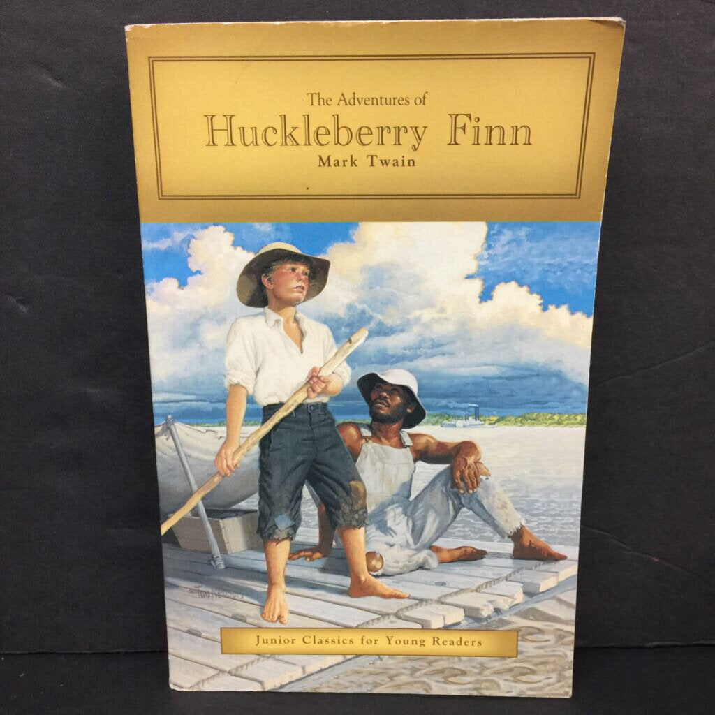The Adventures of Huckleberry Finn (Mark Twain) (Junior Classics for Young Readers) -classic chapter paperback