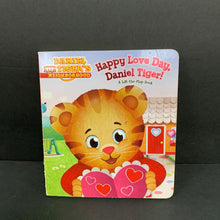 Load image into Gallery viewer, Happy Love Day, Daniel Tiger! (Becky Friedman) (Season: Winter, Holiday: Valentine's Day) -character board
