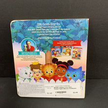 Load image into Gallery viewer, Happy Love Day, Daniel Tiger! (Becky Friedman) (Season: Winter, Holiday: Valentine's Day) -character board
