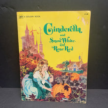 Load image into Gallery viewer, Cinderella and Snow White and Rose Red (Golden Book) (Fairy Tale) (Vintage Collectible c. 1962) -paperback
