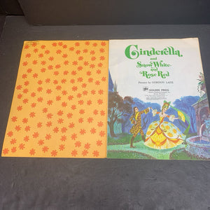 Cinderella and Snow White and Rose Red (Golden Book) (Fairy Tale) (Vintage Collectible c. 1962) -paperback