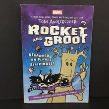 Load image into Gallery viewer, Stranded on Planet Strip Mall! (Marvel Rocket &amp; Groot) (Tom Angleberger) -series paperback
