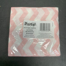 Load image into Gallery viewer, 24pk Chevron Polka Dot Beverage Napkins (NEW)
