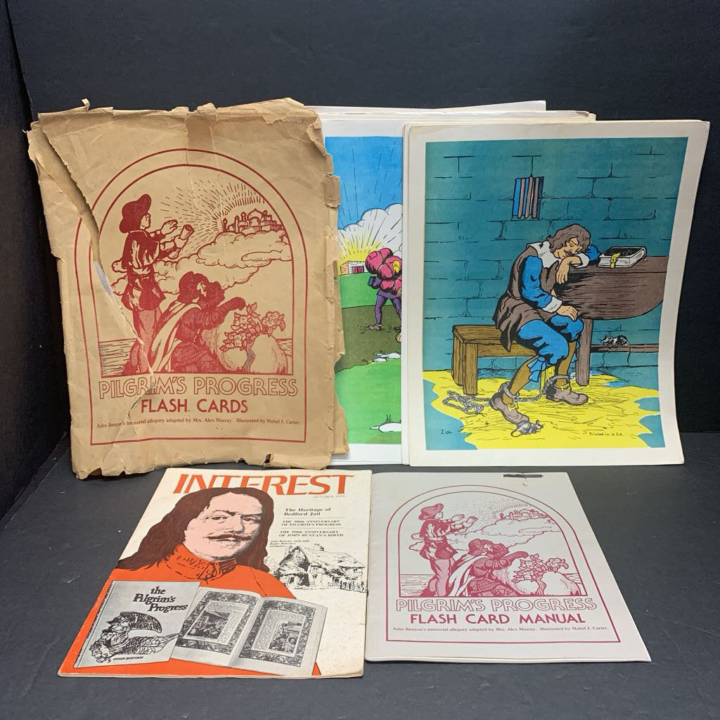 John Bunyan Pilgrim's Progress Flash Cards