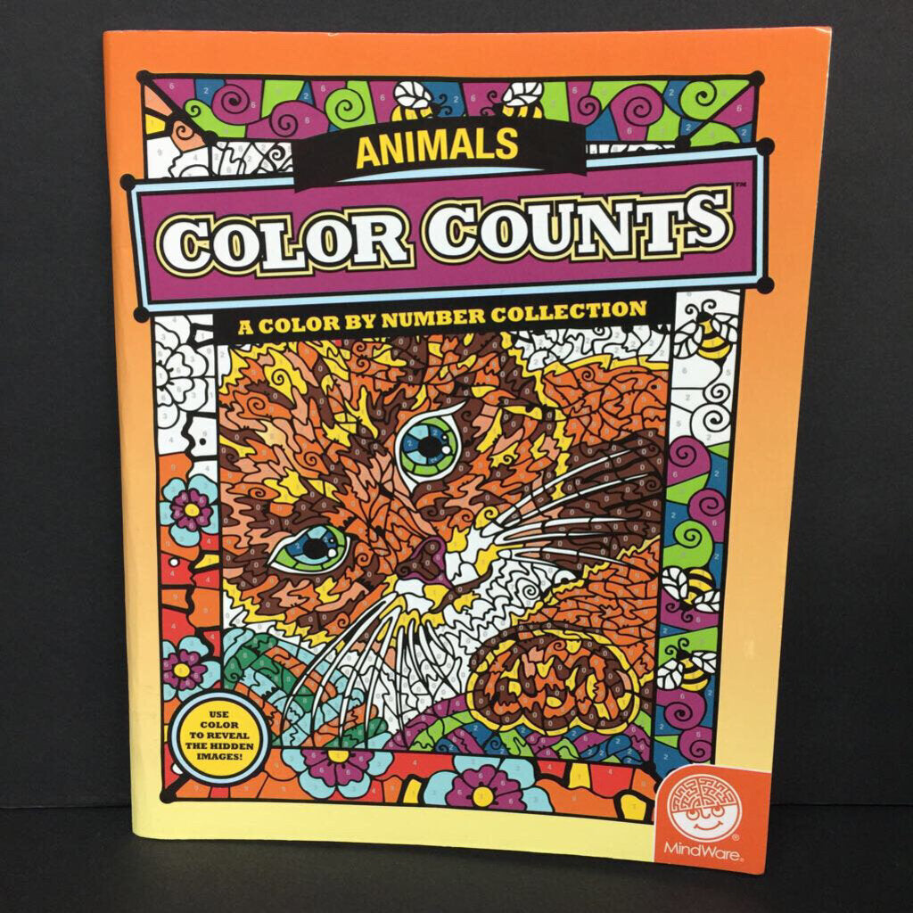Animals (Color Counts: A Color by Number Collection) -activity paperback