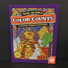 Load image into Gallery viewer, Travel the World (Color Counts: A Color by Number Collection) -activity paperback
