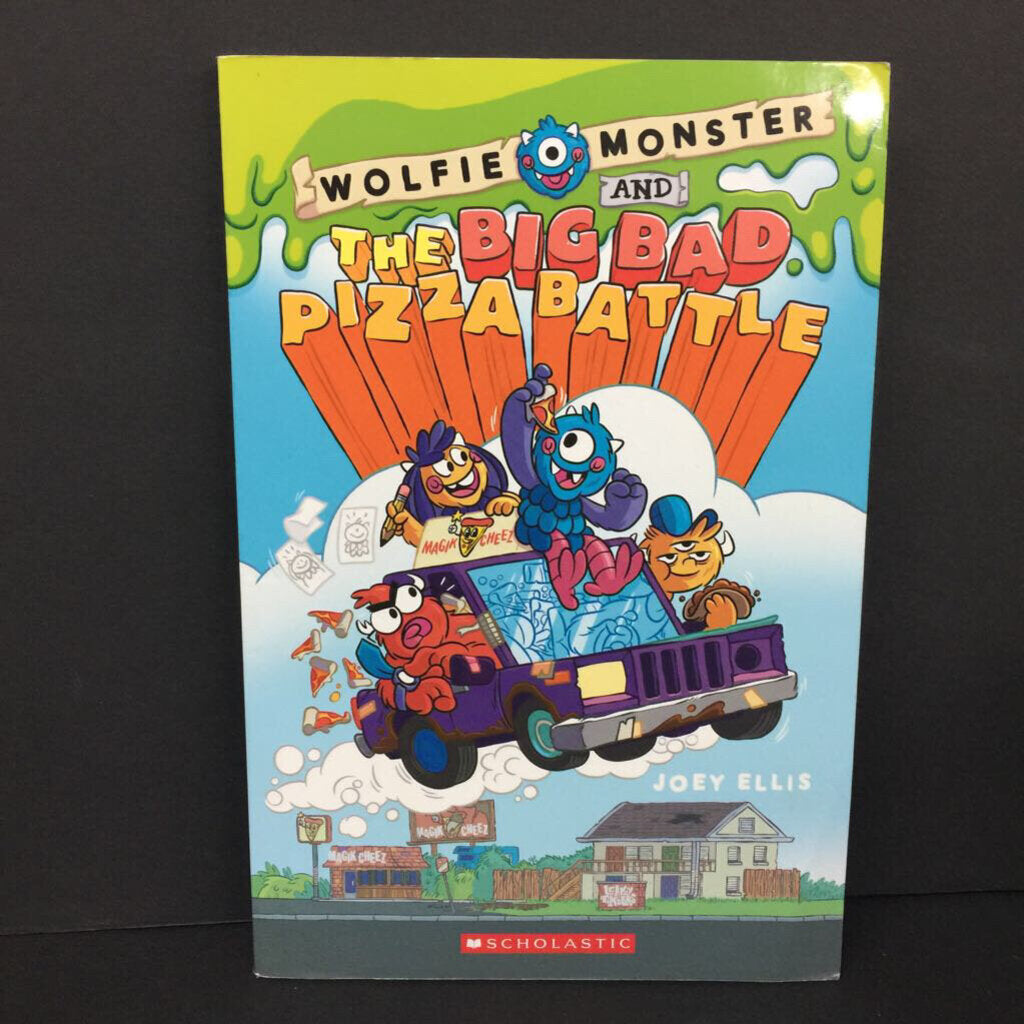 Wolfie Monster and the Big Bad Pizza Battle (Joey Ellis) (Graphic Novel) -series paperback