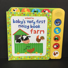 Load image into Gallery viewer, Baby&#39;s Very First Noisy Book: Farm (Usborne) -sound board
