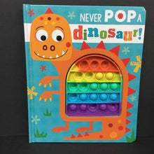 Load image into Gallery viewer, Never Pop a Dinosaur! (Rosie Greening) -touch &amp; feel fidget board
