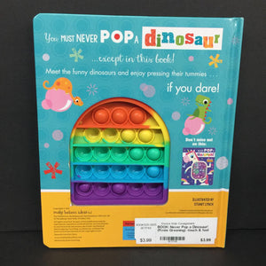 Never Pop a Dinosaur! (Rosie Greening) -touch & feel fidget board