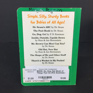 Go, Dog, Go!: Book of Things That Go (P.D. Eastman) -dr seuss board