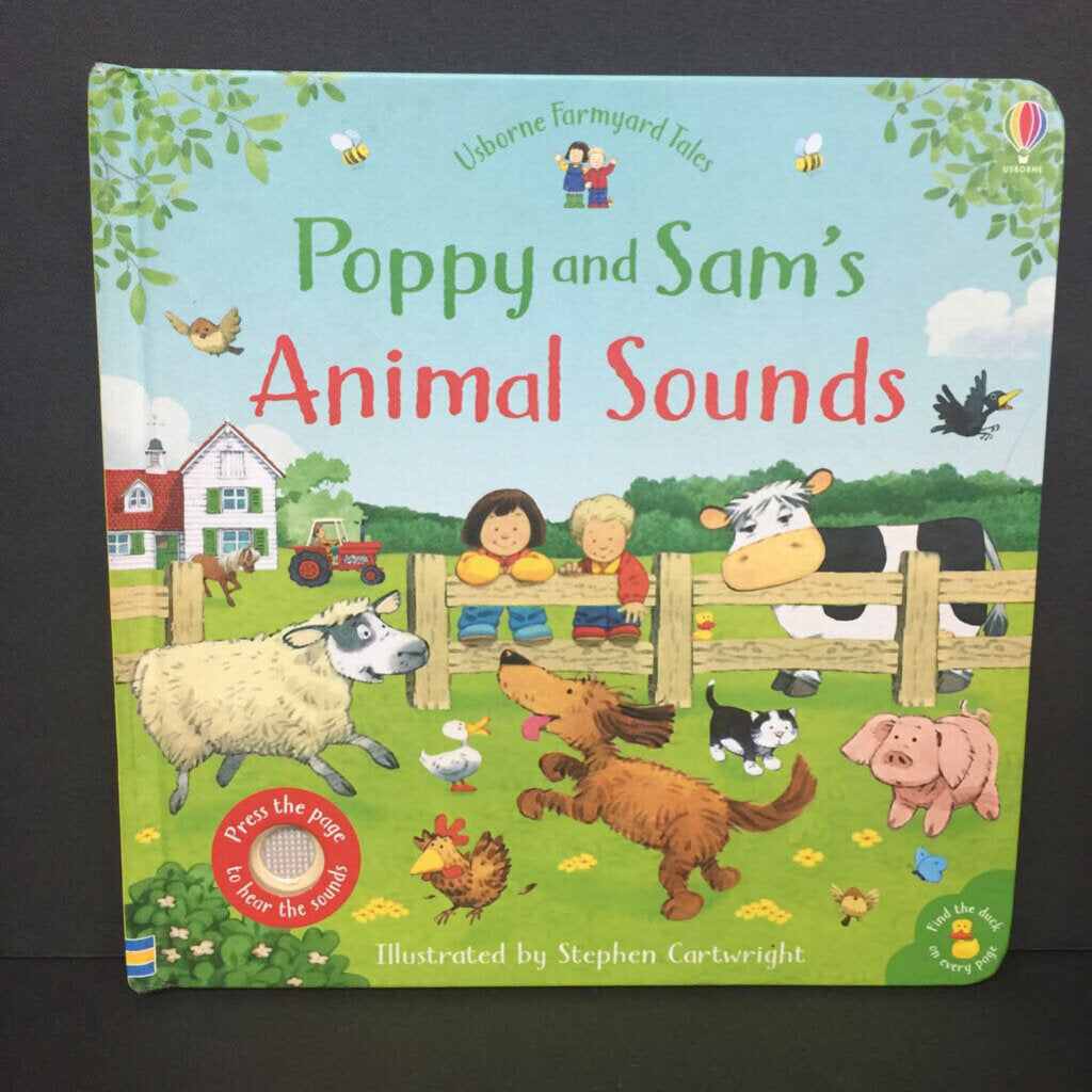 Poppy and Sam's Animal Sounds (Usborne Farmyard Tales) (Felicity Brooks & Sam Taplin) -sound board