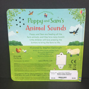 Poppy and Sam's Animal Sounds (Usborne Farmyard Tales) (Felicity Brooks & Sam Taplin) -sound board