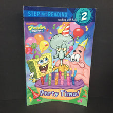 Load image into Gallery viewer, Party Time! (Spongebob Squarepants) (Step Into Reading Level 2) (John Cabell) -character reader paperback
