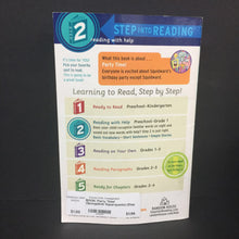 Load image into Gallery viewer, Party Time! (Spongebob Squarepants) (Step Into Reading Level 2) (John Cabell) -character reader paperback
