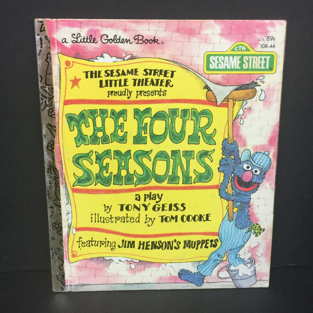 The Four Seasons (Sesame Street) (Golden Book Vintage Collectible c.1979) (Tony Geiss) (Jim Henson's Sesame Street Muppets) -character hardcover