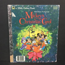 Load image into Gallery viewer, Mickey&#39;s Christmas Carol (Season: Winter, Holiday) (Golden Book Vintage Collectible 1983) -character hardcover
