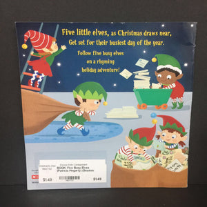 Five Busy Elves (Patricia Hegarty) (Season: Winter, Holiday: Christmas) -paperback