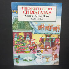 Load image into Gallery viewer, The Night Before Christmas Sticker Picture Book (Cathy Beylon) (Season: Winter, Holiday) -activity paperback
