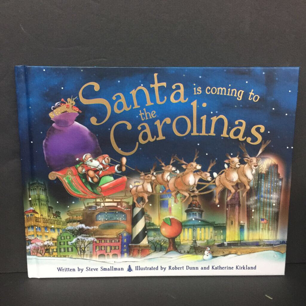 Santa Is Coming to the Carolinas (Steve Smallman) (Season: Winter, Holiday) -hardcover