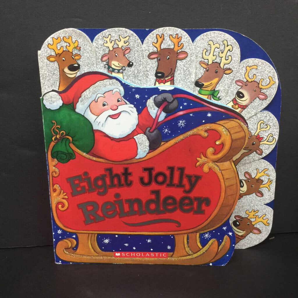 Eight Jolly Reindeer (Season: Winter, Holiday: Christmas) -board