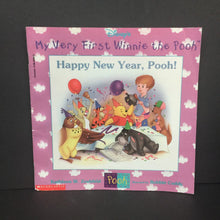 Load image into Gallery viewer, Happy New Year, Pooh! (Disney Pooh &amp; Friends) (Season: Winter, Holiday: New Year) (Kathleen W. Zoehfeld) -character paperback
