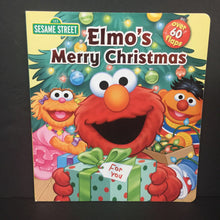 Load image into Gallery viewer, Elmo&#39;s Merry Christmas (Sesame Street) (Lift-the-Flap) (Season: Winter, Holiday) -character board
