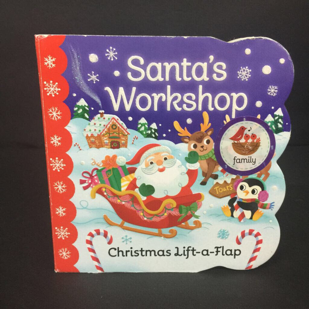 Santa's Workshop (Lift-a-Flap) (Season: Winter, Holiday: Christmas) (Holly Berry-Byrd) -board