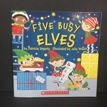 Load image into Gallery viewer, Five Busy Elves (Patricia Hegarty) (Season: Winter, Holiday: Christmas) -paperback
