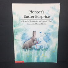 Load image into Gallery viewer, Hopper's Easter Surprise (Marcus Pfister &amp; Kathrin Siegenthaler) (Season: Spring, Holiday: Easter) -paperback
