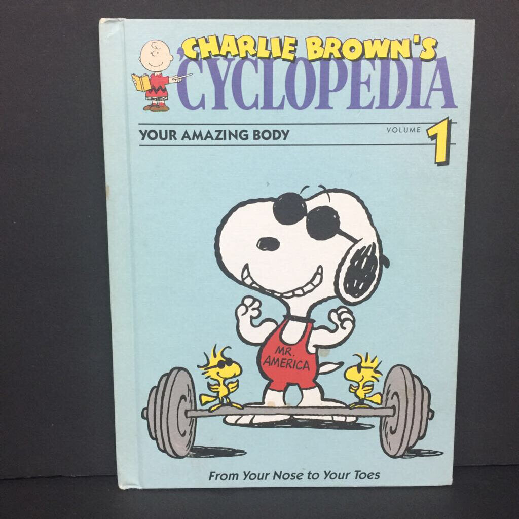 Charlie Brown's 'Cyclopedia Volume 1: Your Amazing Body (Anatomy) -educational character hardcover