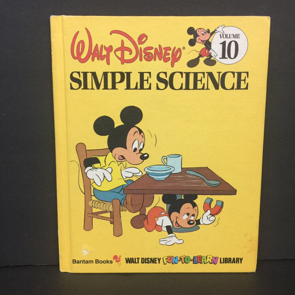Simple Science (Walt Disney's Fun-to-Learn Library Volume 10) (Vintage Collectible 1983) -educational character hardcover