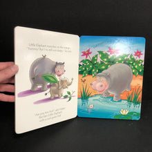 Load image into Gallery viewer, Little Elephant and Friends (Soft-To-Touch) (Kath Jewitt) -touch &amp; feel board
