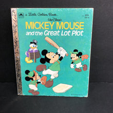 Load image into Gallery viewer, Walt Disney&#39;s Mickey Mouse and the Great Lot Plot (Mickey &amp; Friends) (Golden Book Vintage Collectible c. 1974) -character hardcover
