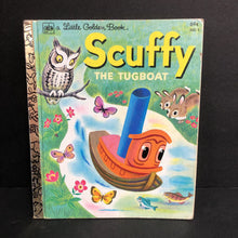 Load image into Gallery viewer, Scruffy the Tugboat and his Adventures Down the River (Gertrude Crampton) (Golden Book, Vintage Collectible 1980) -hardcover
