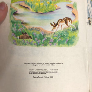 Scruffy the Tugboat and his Adventures Down the River (Gertrude Crampton) (Golden Book, Vintage Collectible 1980) -hardcover