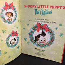 Load image into Gallery viewer, The Poky Little Puppy&#39;s First Christmas (Golden Book Vintage Collectible 1976) (Season: Winter, Holiday) -hardcover
