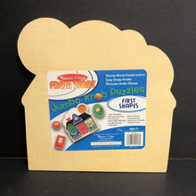 Load image into Gallery viewer, 5pc First Shapes Wooden Jumbo Knob Puzzle
