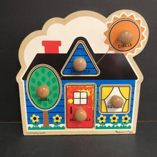 Load image into Gallery viewer, 5pc First Shapes Wooden Jumbo Knob Puzzle
