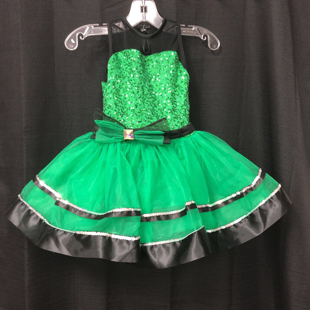 Girls Sequin Bow Dance Costume