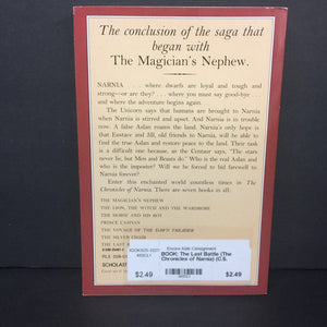 The Last Battle (The Chronicles of Narnia) (C.S. Lewis) -series paperback
