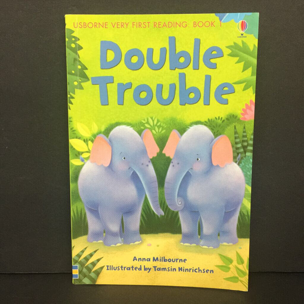 Double Trouble (Anna Milbourne) (Usborne Very First Reading Book 1) -reader paperback
