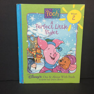 A Perfect Little Piglet (Pooh & Friends) (Disney's Out & About with Pooh Grow and Learn Library Vol 2) (Rita Balducci) (Vintage Collectible 1996) -character hardcover